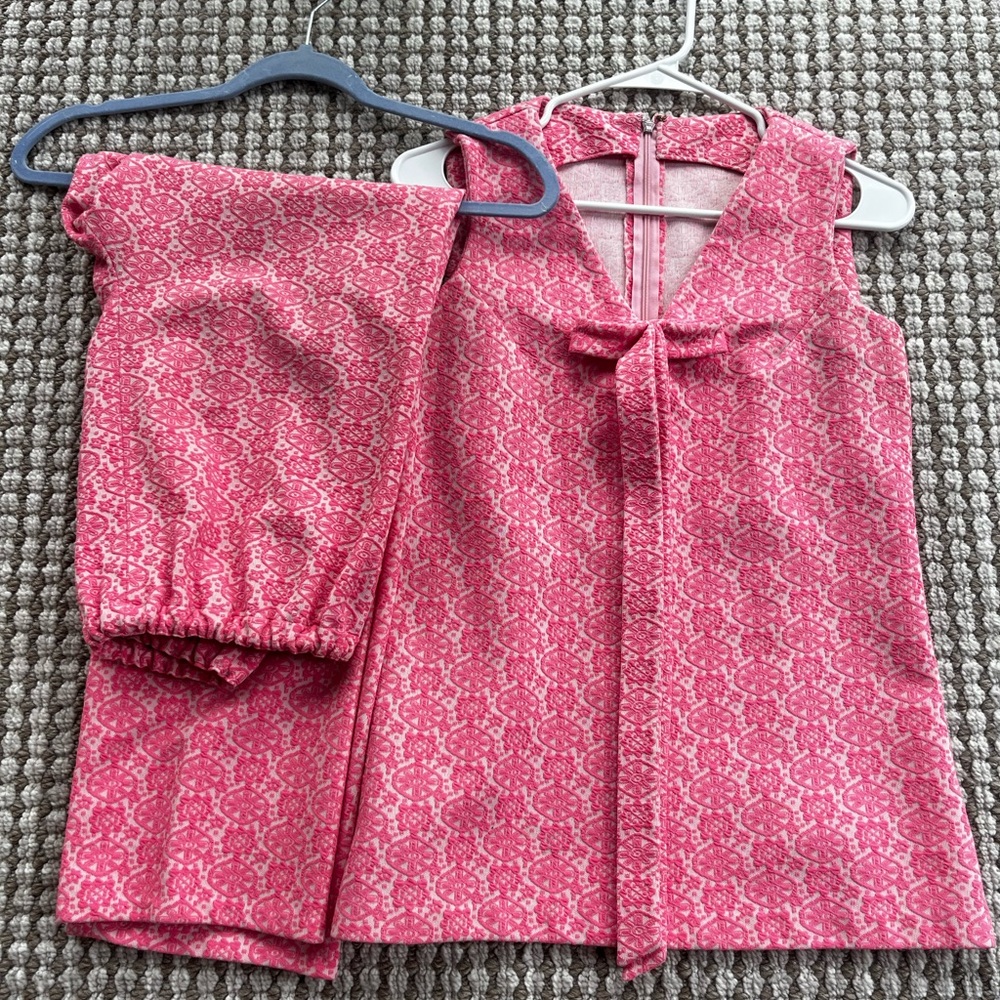 Jackie O Inspired Vintage pants/tank set- women’s XS/S